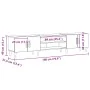 Mueble para TV Negro Roble 180x31,5x40 cm Madera Elaborada von , TV-Möbel - Ref: Foro24-862817, Preis: 105,25 €, Rabatt: -5%%