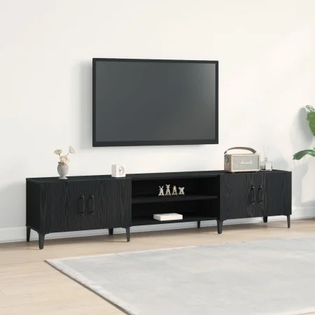 mueble de televisión Negro Roble 180x31,5x40 cm Madera elaborada von , TV-Möbel - Ref: Foro24-862818, Preis: 116,22 €, Rabatt...