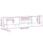 mueble de televisión Negro Roble 180x31,5x40 cm Madera elaborada von , TV-Möbel - Ref: Foro24-862818, Preis: 116,22 €, Rabatt...