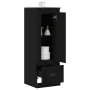 Altillo Negro Roble 36x35,5x103,5 cm Madera Elaborada by , Sideboards - Ref: Foro24-862819, Price: 66,54 €, Discount: -5%%
