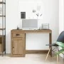 Escritorio con Almacenaje Roble Artesanal 50x115x75 cm Madera Elaborada by , Desks - Ref: Foro24-862823, Price: 98,88 €, Disc...