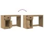 Escritorio con Almacenaje Roble Artesanal 50x115x75 cm Madera Elaborada by , Desks - Ref: Foro24-862823, Price: 98,88 €, Disc...