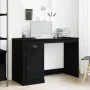 Escritorio con almacenamiento roble negro 50x115x75 cm madera aglomerada | Foro24.es | Tu tienda online para hogar, jardín y más Foro24.es