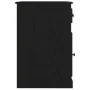 Escritorio con almacenamiento roble negro 50x115x75 cm madera aglomerada | Foro24.es | Tu tienda online para hogar, jardín y más Foro24.es