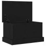 Caja de almacenamiento Negro Roble 50x30x28 cm Madera elaborada | Foro24.es | Tu tienda online para hogar, jardín y más Foro24.es