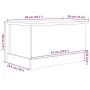 Caja de almacenamiento Negro Roble 50x30x28 cm Madera elaborada | Foro24.es | Tu tienda online para hogar, jardín y más Foro24.es