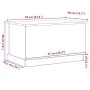 Caja de Almacenamiento Negro de Roble 70x40x38 cm de Madera Ingenierizada | Foro24.es | Tu tienda online para hogar, jardín y más Foro24.es