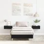 Estructura de Cama 90x190 cm Madera de Roble Negra | Foro24.es | Tu tienda online para hogar, jardín y más Foro24.es