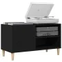 Cabinet de discos Negro Roble 84,5x38x48 cm Madera elaborada | Foro24.es | Tu tienda online para hogar, jardín y más Foro24.es