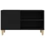 Cabinet de discos Negro Roble 84,5x38x48 cm Madera elaborada | Foro24.es | Tu tienda online para hogar, jardín y más Foro24.es