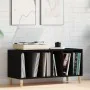 Gabinete de discos Negro Roble 100x38x48 cm Madera elaborada by , Closets and storage - Ref: Foro24-862868, Price: 87,02 €, D...