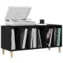 Gabinete de discos Negro Roble 100x38x48 cm Madera elaborada by , Closets and storage - Ref: Foro24-862868, Price: 87,02 €, D...