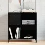 Armario de discos Negro Roble 84,5x38x89 cm Madera elaborada | Foro24.es | Tu tienda online para hogar, jardín y más Foro24.es
