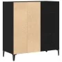 Armario de discos Negro Roble 84,5x38x89 cm Madera elaborada | Foro24.es | Tu tienda online para hogar, jardín y más Foro24.es