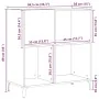 Armario de discos Negro Roble 84,5x38x89 cm Madera elaborada | Foro24.es | Tu tienda online para hogar, jardín y más Foro24.es