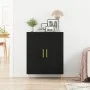 Aparador Negro Roble 69,5x34x90 cm Madera Ingenierizada by , Sideboards - Ref: Foro24-862872, Price: 88,02 €, Discount: -5%%