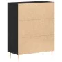 Aparador Negro Roble 69,5x34x90 cm Madera Ingenierizada by , Sideboards - Ref: Foro24-862872, Price: 88,02 €, Discount: -5%%