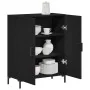 Aparador Negro de Roble 69,5x34x90 cm de Madera Ingenierizada by , Sideboards - Ref: Foro24-862874, Price: 92,02 €, Discount:...