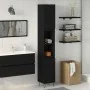 Armario de Baño Negro Roble 30x30x190 cm Madera Ingenierizada de , Muebles de baño - Ref: Foro24-862882, Precio: 87,52 €, Des...