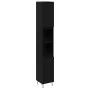 Armario de Baño Negro Roble 30x30x190 cm Madera Ingenierizada de , Muebles de baño - Ref: Foro24-862882, Precio: 87,52 €, Des...