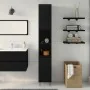 Armario de Baño Negro Roble 30x30x190 cm Madera Ingenierizada de , Muebles de baño - Ref: Foro24-862882, Precio: 87,52 €, Des...