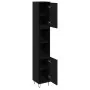Armario de Baño Negro Roble 30x30x190 cm Madera Ingenierizada de , Muebles de baño - Ref: Foro24-862882, Precio: 87,52 €, Des...