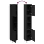 Armario de Baño Negro Roble 30x30x190 cm Madera Ingenierizada de , Muebles de baño - Ref: Foro24-862882, Precio: 87,52 €, Des...