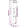 Armario de Baño Negro Roble 30x30x190 cm Madera Ingenierizada de , Muebles de baño - Ref: Foro24-862882, Precio: 87,52 €, Des...