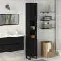 Gabinete de baño Negro Roble 30x30x190 cm Madera elaborada von , Badezimmerwaschtische - Ref: Foro24-862883, Preis: 89,39 €, ...