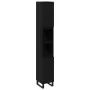 Gabinete de baño Negro Roble 30x30x190 cm Madera elaborada von , Badezimmerwaschtische - Ref: Foro24-862883, Preis: 89,39 €, ...