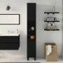 Gabinete de baño Negro Roble 30x30x190 cm Madera elaborada von , Badezimmerwaschtische - Ref: Foro24-862883, Preis: 89,39 €, ...