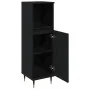 Cabinet de Baño Negro Roble 30x30x100 cm Madera Ingenierizada | Foro24.es | Tu tienda online para hogar, jardín y más Foro24.es