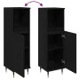 Cabinet de Baño Negro Roble 30x30x100 cm Madera Ingenierizada | Foro24.es | Tu tienda online para hogar, jardín y más Foro24.es
