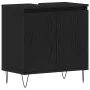 Gabinete de lavabo para baño Negro Roble 58x33x60 cm Madera elaborada | Foro24.es | Tu tienda online para hogar, jardín y más Foro24.es