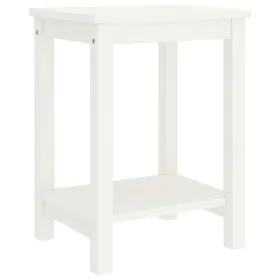 Mesita de noche madera maciza de pino blanco 35x30x47 cm de vidaXL, Mesitas de noche - Ref: Foro24-322210, Precio: 40,68 €, D...