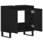 Armario de lavabo Negro Roble 58x33x60 cm Madera elaborada by , Bathroom furniture - Ref: Foro24-862889, Price: 58,61 €, Disc...