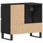 mueble de baño en negro de roble 65x33x60 cm de madera elaborada von , Badezimmermöbel - Ref: Foro24-862892, Preis: 90,97 €, ...