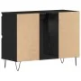 Mueble para lavabo de baño Negro Roble 80x33x60 cm Madera elaborada von , Badezimmermöbel - Ref: Foro24-862894, Preis: 113,90...