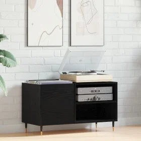 Comprar Armario de discos Negro Roble 84,5x38x48