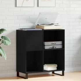 Armario de Discos Roble Negro 84.5x38x90 cm Madera de Calidad de , Almacenamiento para CD y DVD - Ref: Foro24-862916, Precio:...