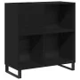 Armario de Discos Roble Negro 84.5x38x90 cm Madera de Calidad by , CD and DVD storage - Ref: Foro24-862916, Price: 101,35 €, ...