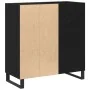 Armario de Discos Roble Negro 84.5x38x90 cm Madera de Calidad by , CD and DVD storage - Ref: Foro24-862916, Price: 101,35 €, ...