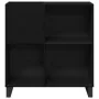 Armario de Discos Roble Negro 84.5x38x90 cm Madera de Calidad by , CD and DVD storage - Ref: Foro24-862916, Price: 101,35 €, ...