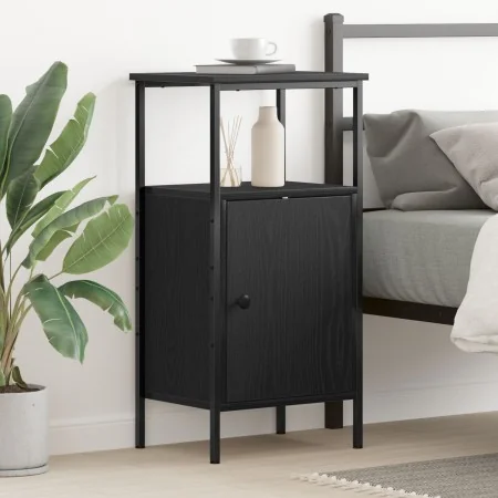 Cabinet de Cama Negro Roble 41x31x80 cm Madera Elaborada | Foro24.es | Tu tienda online para hogar, jardín y más Foro24.es