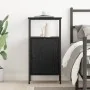 Cabinet de Cama Negro Roble 41x31x80 cm Madera Elaborada | Foro24.es | Tu tienda online para hogar, jardín y más Foro24.es