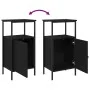 Cabinet de Cama Negro Roble 41x31x80 cm Madera Elaborada | Foro24.es | Tu tienda online para hogar, jardín y más Foro24.es