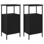 Mesas de Noche 2 pcs Negro Roble 41x31x80 cm Madera de ingeniería | Foro24.es | Tu tienda online para hogar, jardín y más Foro24.es