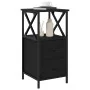 Mesitas de Noche 2 pcs Negro Roble 34x35,5x70 cm Madera Elaborada by , Nightstands - Ref: Foro24-862920, Price: 115,76 €, Dis...