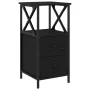 Mesitas de Noche 2 pcs Negro Roble 34x35,5x70 cm Madera Elaborada by , Nightstands - Ref: Foro24-862920, Price: 115,76 €, Dis...