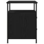 Mesa de Noche Negro Roble 44x45x60 cm Madera Ingenierizada y Acero by , Nightstands - Ref: Foro24-862921, Price: 73,18 €, Dis...
